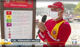 Corpo de Bombeiros RJ dá dicas de prevenção a afogamentos marítimos – Bom Dia Rio (TV Globo)