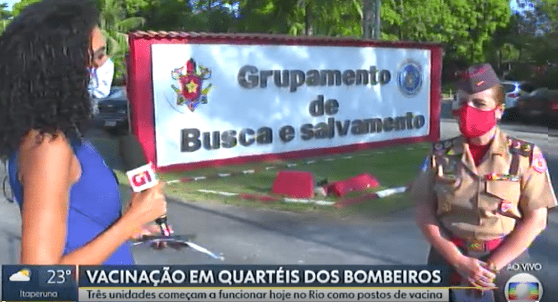 Quartéis do Corpo de Bombeiros vão virar postos de vacinação no Rio – TV Globo (Bom Dia Rio)